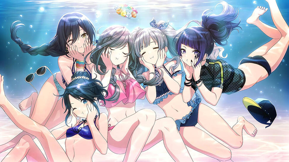 Pictured: 5 Grinderians in the water.